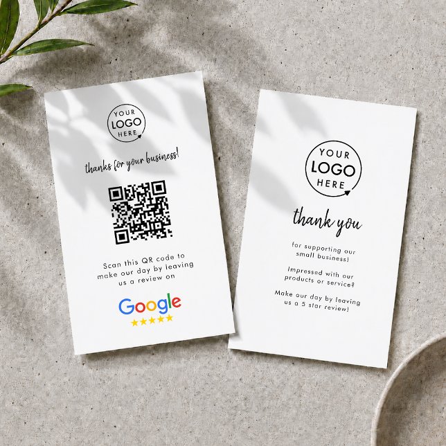 Cartão de Visita do Google Reviews | Link de Avali (Google Review interactive QR code business cards branded with your company logo.)