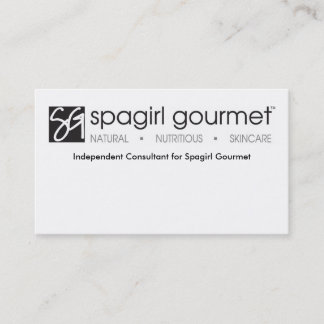 Cartão de visita do gourmet de Spagirl