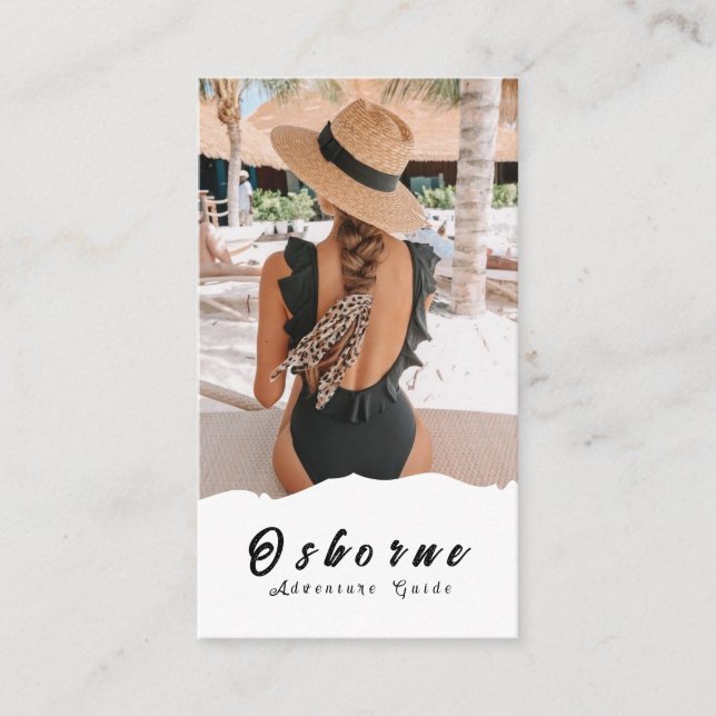 Cartão de visita do Guia de Aventura Kraft Rocky M (Frente)