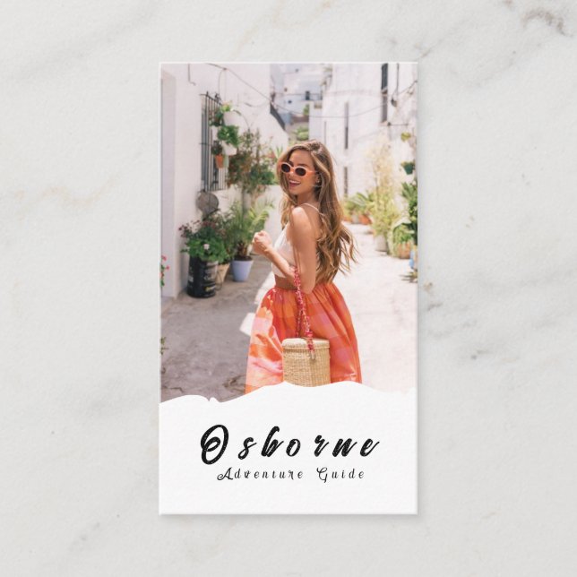 Cartão de visita do Guia de Aventura Kraft Rocky M (Frente)