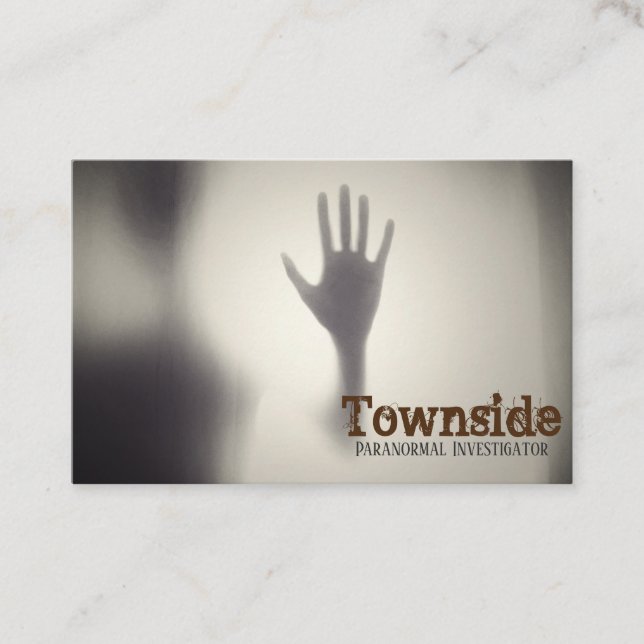 Cartão de visita do Investigador Paranormal (Frente)