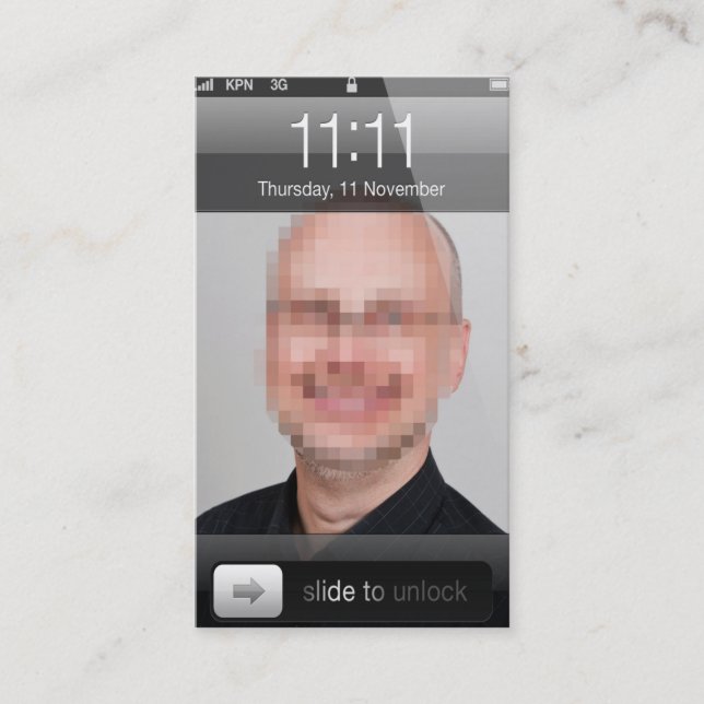 cartão de visita do iphone (Frente)