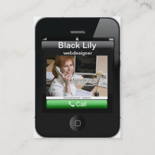 cartão de visita do iPhone