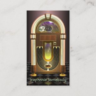 Cartão de visita do jukebox