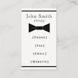 Cartão de visita do laço