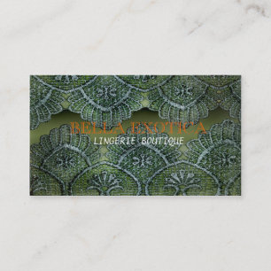 Cartão de visita do laço do boutique da lingerie