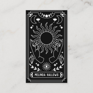 Cartão de visita do leitor de cartão tarot