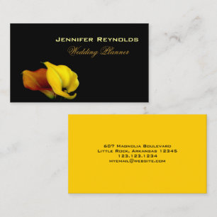 Cartão de visita do lírio de Calla