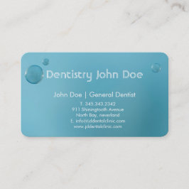 cartão de visita do logotipo de bolha azul Elegant