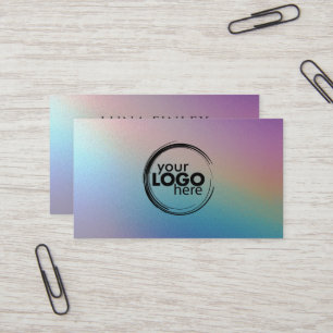 Cartão de visita do Logotipo do Shimmer Iridescent