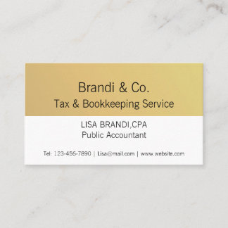Cartão de visita do logotipo Dourado Elegante