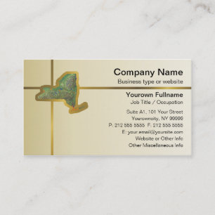 Cartão de visita do mapa de New York