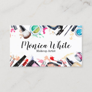 Cartão de visita do maquilhador