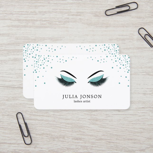 Cartão de visita do maquilhador com efeito do (Frente/Verso In Situ)