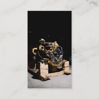 Cartão de visita do mecânico do motor diesel