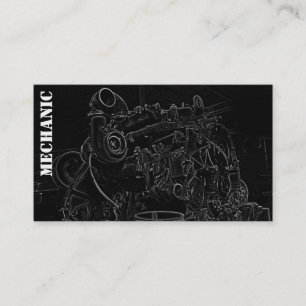 Cartão de visita do mecânico do quadrado do moto