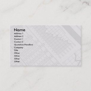 Cartão de visita do mercado de ações