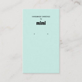 Cartão de visita do monitor de escuta verde