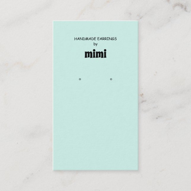 Cartão de visita do monitor de escuta verde (Frente)