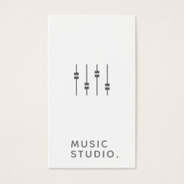 Cartão de visita do Music Studio