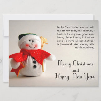 Cartão de visita do Natal