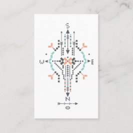 Cartão De Visita Do nativo americano tribal de Boho do *~* Totem