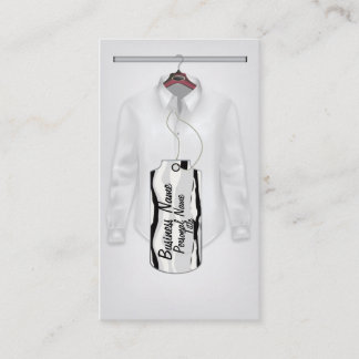 Cartão de visita do negócio da roupa