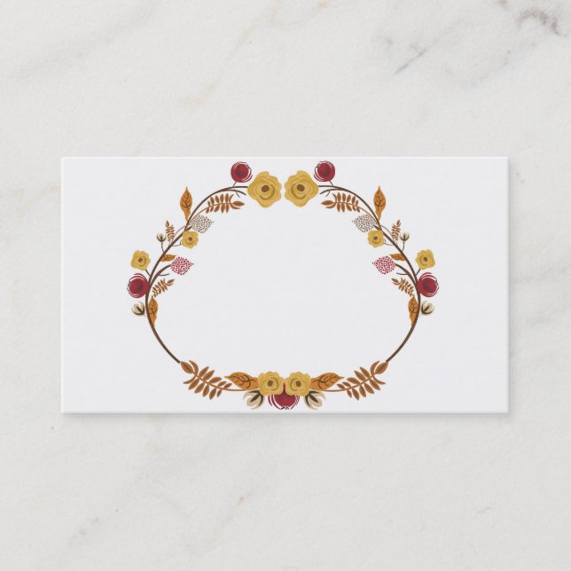 Cartão de visita do outono (Frente)