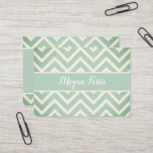 Cartão de visita do padrão Chevron