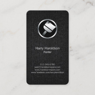 Cartão de visita do Paint Brussel Icon Grunge Pai