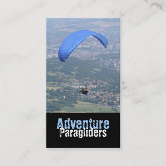 Cartão de visita do parapente