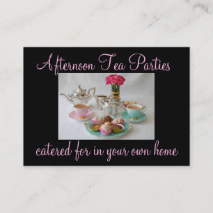 Cartão de visita do partido de lanche