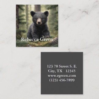 Cartão de visita do Pequeno Urso Negro de North Wo