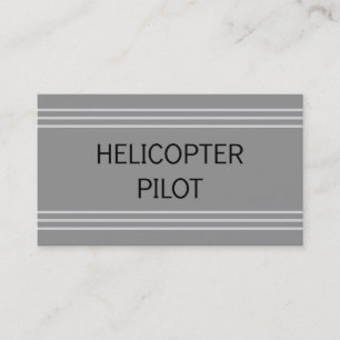 Cartão de visita do Piloto Helicóptero