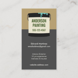 Cartão de visita do Pintor da Casa