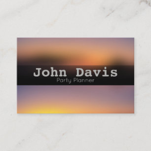 Cartão de visita do Planejador de Partido