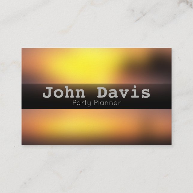 Cartão de visita do Planejador de Partido (Frente)