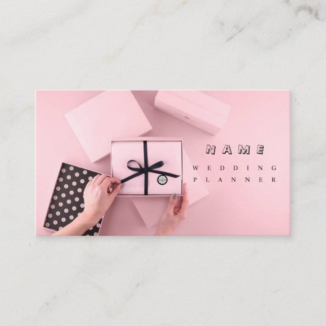 Cartão de visita do Planner de Casamento (Frente)