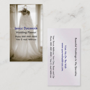 Cartão de visita do Planner de Casamento