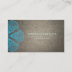 Cartão de visita do professor da meditação & do