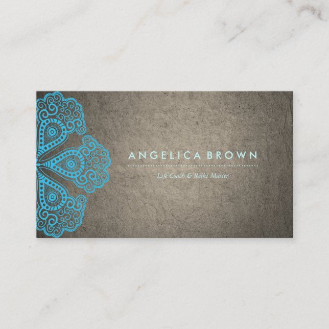 Cartão de visita do professor da meditação & do (Frente)