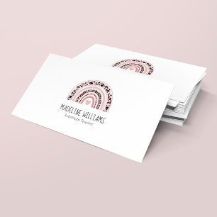 Cartão de visita do professor substituto do código