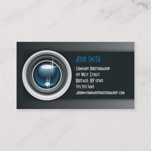 Cartão de visita do profissional do fotógrafo