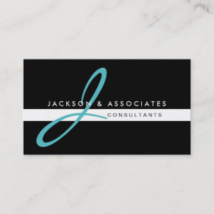 Cartão de visita do profissional do monograma da