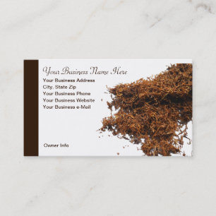 Cartão de visita do profissional do tema do tabac