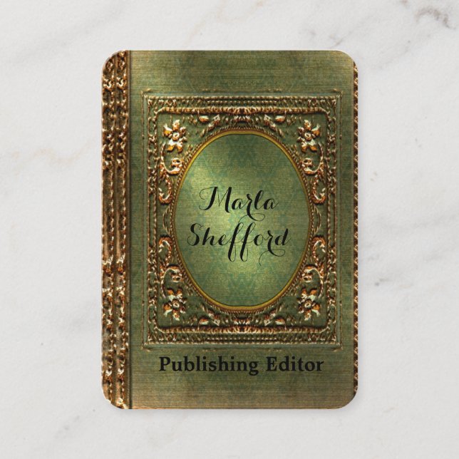 Cartão de visita do profissional dos escritores de (Frente)