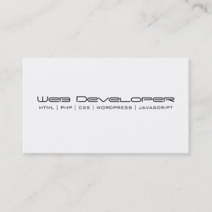 Cartão de visita do programador web