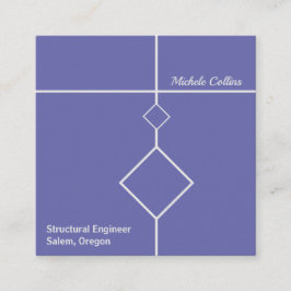 Cartão de visita do Quadrado de Elegância Profissi