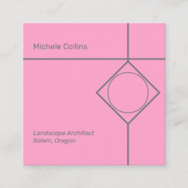 Cartão de visita do Quadrado de Elegância Profissi