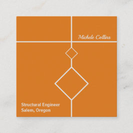 Cartão de visita do Quadrado de Elegância Profissi